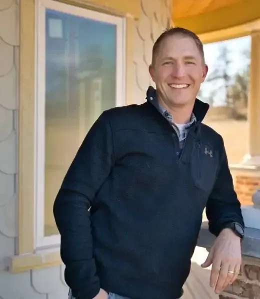 Covenant Construction founder at a home under construction